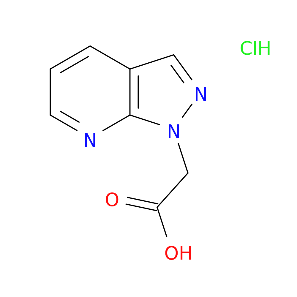 2-{1H-pyrazolo[3,4-b]pyridin-1-yl}acetic acid hydrochloride