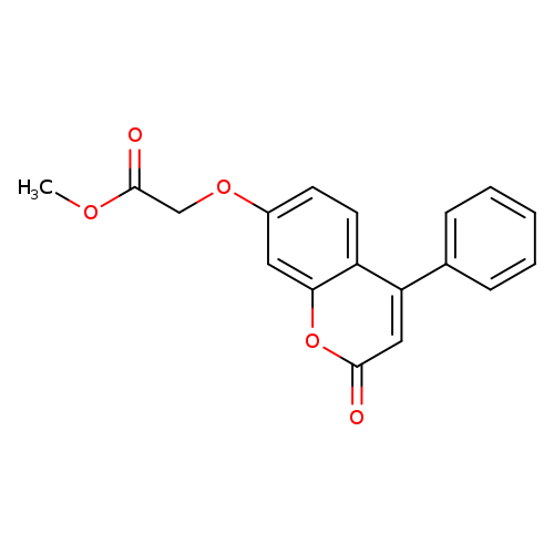 Acetic acid, [(2-oxo-4-phenyl-2H-1-benzopyran-7-yl)oxy]-, methyl ester