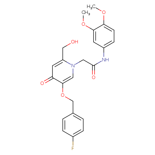 N-(3,4-dimethoxyphenyl)-2-{5-[(4-fluorophenyl)methoxy]-2-(hydroxymethyl)-4-oxo-1,4-dihydropyridin-1-yl}acetamide