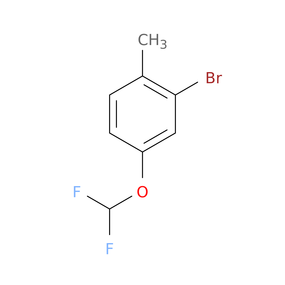 2-Bromo-4-(difluoromethoxy)-1-methylbenzene