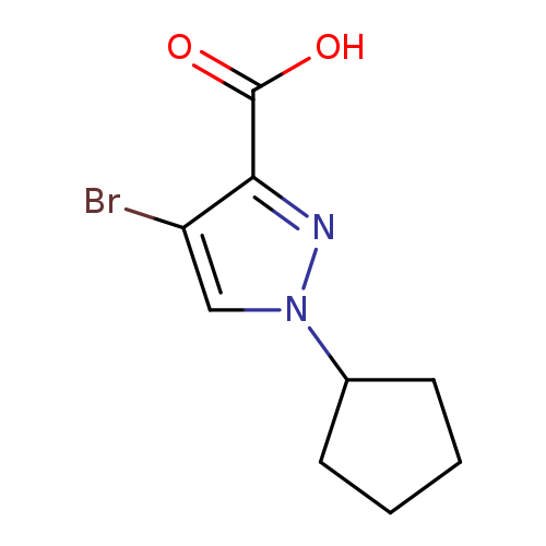 4-Bromo-1-cyclopentyl-1H-pyrazole-3-carboxylic acid