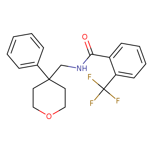 N-[(4-phenyloxan-4-yl)methyl]-2-(trifluoromethyl)benzamide