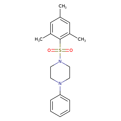 1-phenyl-4-(2,4,6-trimethylbenzenesulfonyl)piperazine