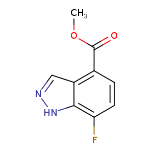 1H-INDAZOLE-4-CARBOXYLIC ACID, 7-FLUORO-, METHYL ESTER