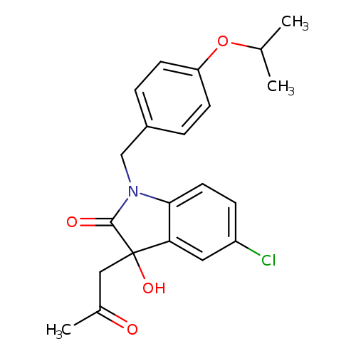 5-chloro-3-hydroxy-3-(2-oxopropyl)-1-{[4-(propan-2-yloxy)phenyl]methyl}-2,3-dihydro-1H-indol-2-one