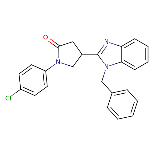 4-(1-benzyl-1H-1,3-benzodiazol-2-yl)-1-(4-chlorophenyl)pyrrolidin-2-one