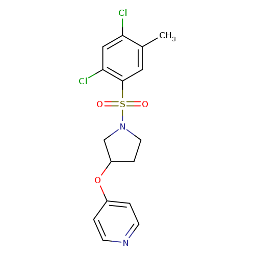 4-{[1-(2,4-dichloro-5-methylbenzenesulfonyl)pyrrolidin-3-yl]oxy}pyridine