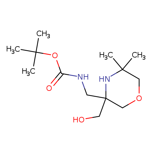 tert-butyl N-{[3-(hydroxymethyl)-5,5-dimethylmorpholin-3-yl]methyl}carbamate