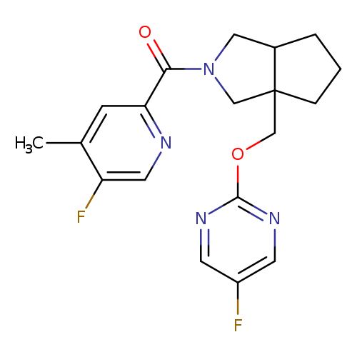 5-fluoro-2-{[2-(5-fluoro-4-methylpyridine-2-carbonyl)-octahydrocyclopenta[c]pyrrol-3a-yl]methoxy}pyrimidine