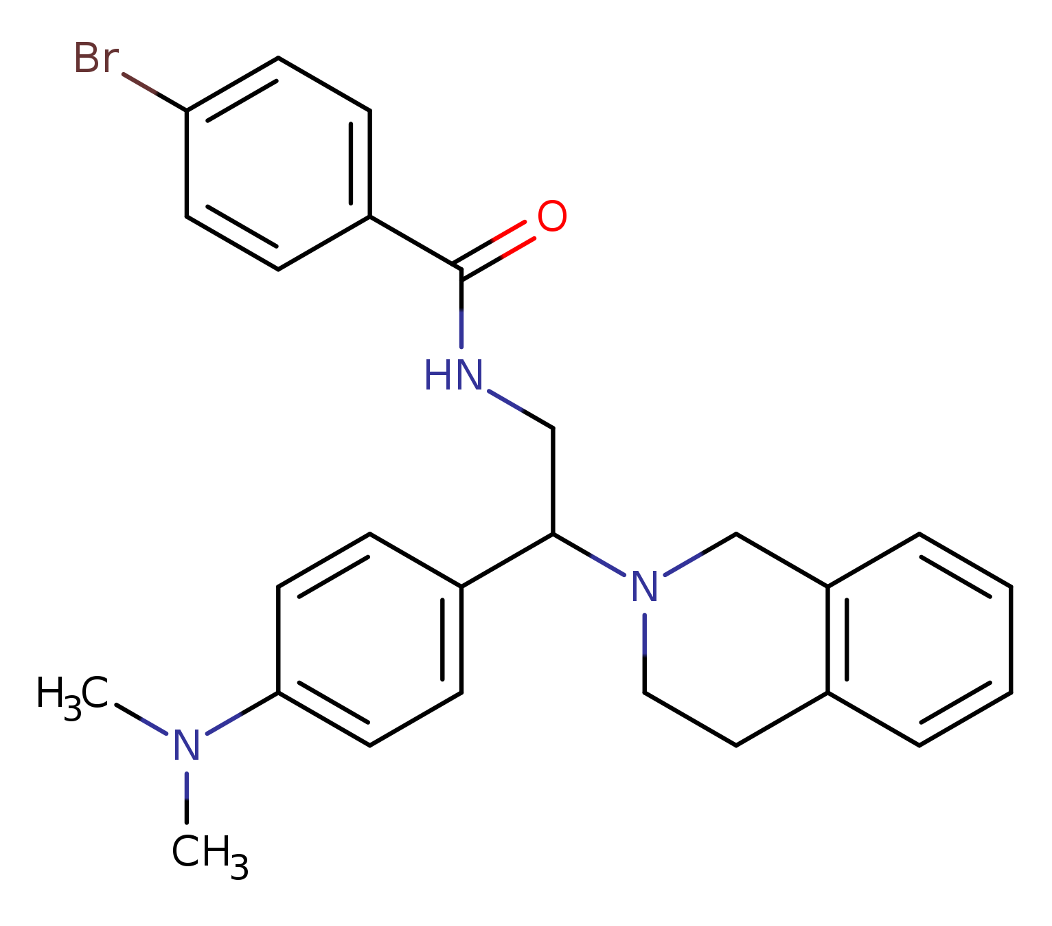 4-bromo-N-{2-[4-(dimethylamino)phenyl]-2-(1,2,3,4-tetrahydroisoquinolin-2-yl)ethyl}benzamide