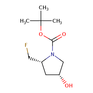 1-Pyrrolidinecarboxylic acid, 2-(fluoromethyl)-4-hydroxy-, 1,1-dimethylethyl ester, (2R-cis)- (9CI)