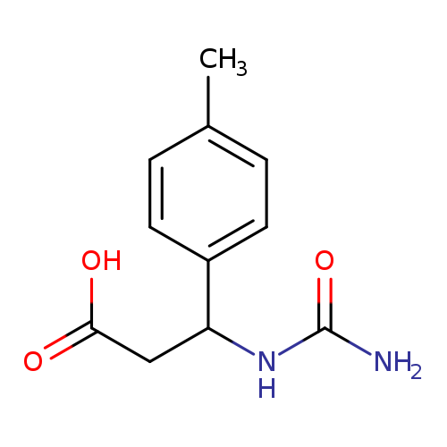 3-(carbamoylamino)-3-(4-methylphenyl)propanoic acid
