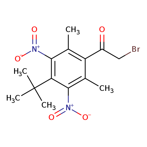 Ethanone, 2-bromo-1-[4-(1,1-dimethylethyl)-2,6-dimethyl-3,5-dinitrophenyl]-