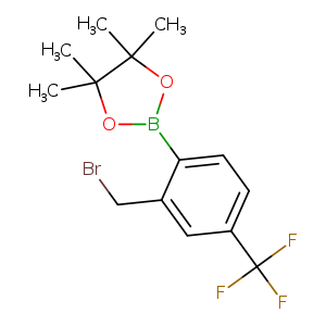 2-(2-(Bromomethyl)-4-(trifluoromethyl)phenyl)-4,4,5,5-tetramethyl-1,3,2-dioxaborolane