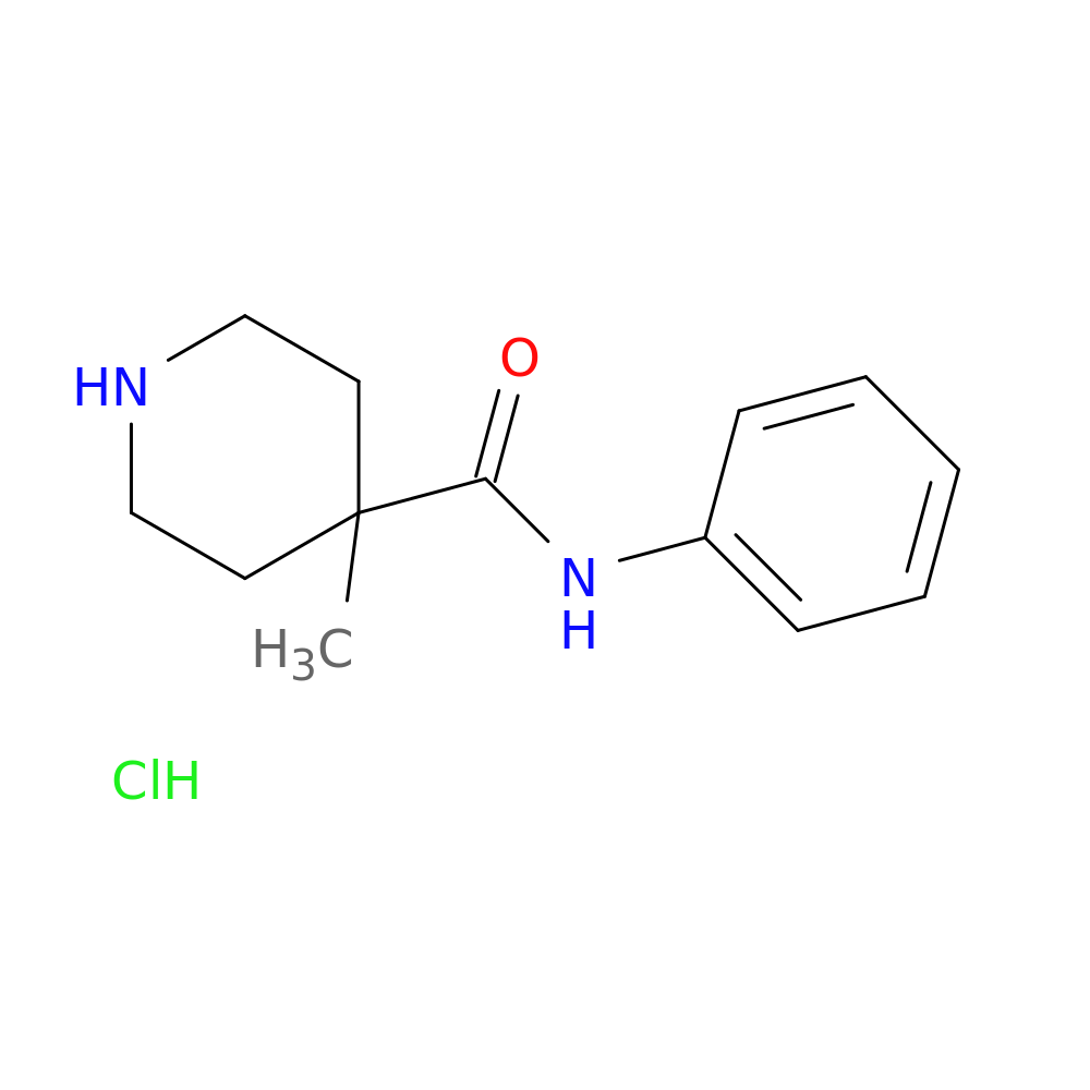4-methyl-N-phenylpiperidine-4-carboxamide hydrochloride