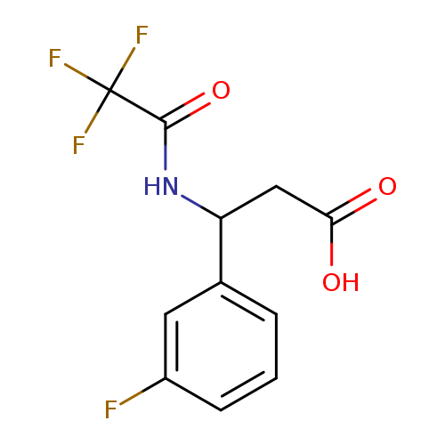 3-(3-fluorophenyl)-3-(2,2,2-trifluoroacetamido)propanoic acid