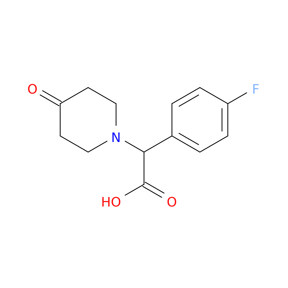 (4-Fluoro-phenyl)-(4-oxo-piperidin-1-yl)-acetic acid