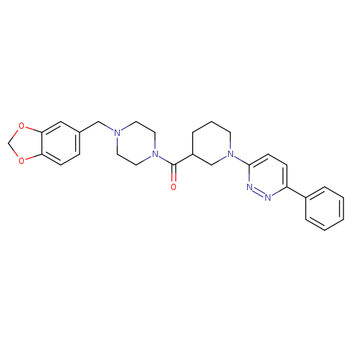3-(3-{4-[(2H-1,3-benzodioxol-5-yl)methyl]piperazine-1-carbonyl}piperidin-1-yl)-6-phenylpyridazine