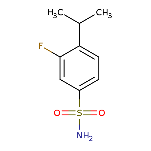 3-fluoro-4-(propan-2-yl)benzene-1-sulfonamide