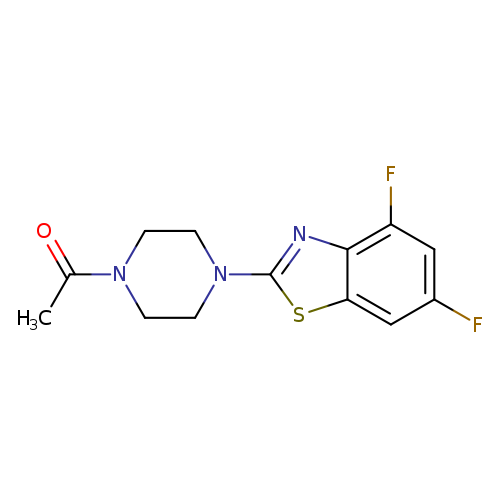 1-[4-(4,6-difluoro-1,3-benzothiazol-2-yl)piperazin-1-yl]ethan-1-one