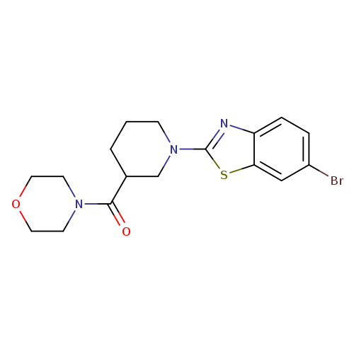 6-bromo-2-[3-(morpholine-4-carbonyl)piperidin-1-yl]-1,3-benzothiazole