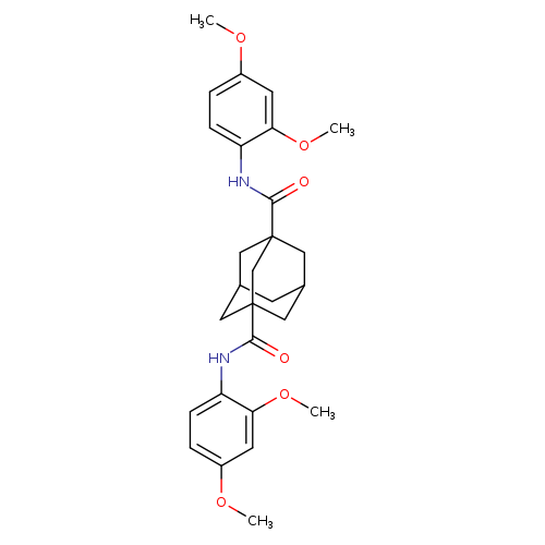 N1,N3-bis(2,4-dimethoxyphenyl)adamantane-1,3-dicarboxamide