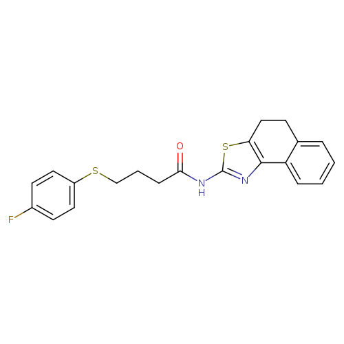 4-[(4-fluorophenyl)sulfanyl]-N-{4H,5H-naphtho[1,2-d][1,3]thiazol-2-yl}butanamide