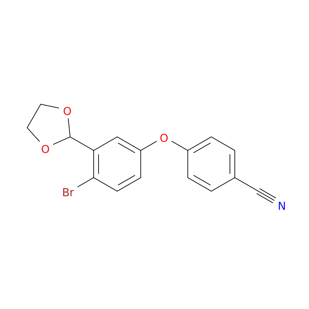 4-(4-Bromo-3-(1,3-dioxolan-2-yl)phenoxy)benzonitrile
