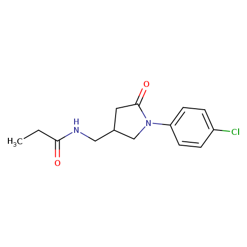 N-{[1-(4-chlorophenyl)-5-oxopyrrolidin-3-yl]methyl}propanamide