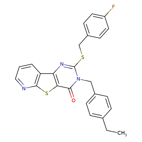 5-[(4-ethylphenyl)methyl]-4-{[(4-fluorophenyl)methyl]sulfanyl}-8-thia-3,5,10-triazatricyclo[7.4.0.0^{2,7}]trideca-1(9),2(7),3,10,12-pentaen-6-one