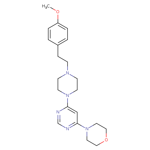 4-(6-{4-[2-(4-methoxyphenyl)ethyl]piperazin-1-yl}pyrimidin-4-yl)morpholine