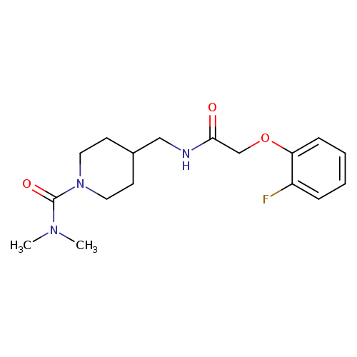 4-{[2-(2-fluorophenoxy)acetamido]methyl}-N,N-dimethylpiperidine-1-carboxamide