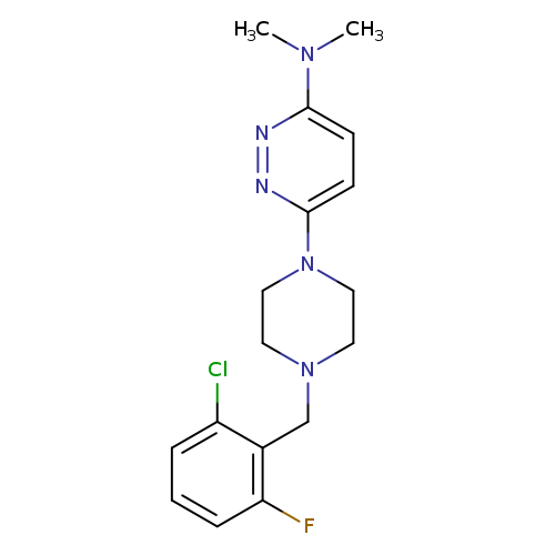 6-{4-[(2-chloro-6-fluorophenyl)methyl]piperazin-1-yl}-N,N-dimethylpyridazin-3-amine