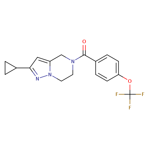 2-cyclopropyl-5-[4-(trifluoromethoxy)benzoyl]-4H,5H,6H,7H-pyrazolo[1,5-a]pyrazine