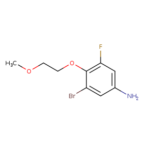 3-Bromo-5-fluoro-4-(2-methoxy-ethoxy)-phenylamine