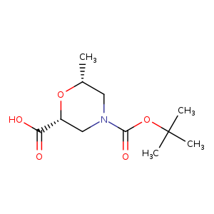 (2R,6R)-4-(tert-Butoxycarbonyl)-6-methylmorpholine-2-carboxylic acid