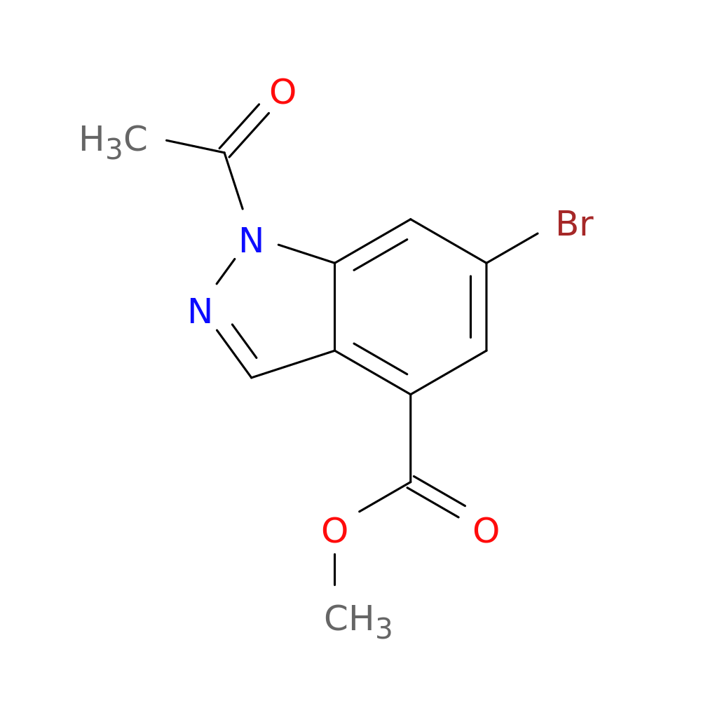 METHYL 1-ACETYL-6-BROMO-1H-INDAZOLE-4-CARBOXYLATE