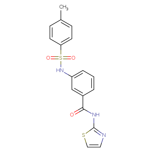 3-(4-methylbenzenesulfonamido)-N-(1,3-thiazol-2-yl)benzamide