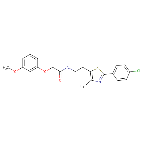 N-{2-[2-(4-chlorophenyl)-4-methyl-1,3-thiazol-5-yl]ethyl}-2-(3-methoxyphenoxy)acetamide