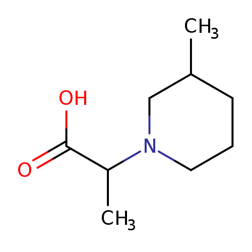 2-(3-Methylpiperidin-1-yl)propanoic acid