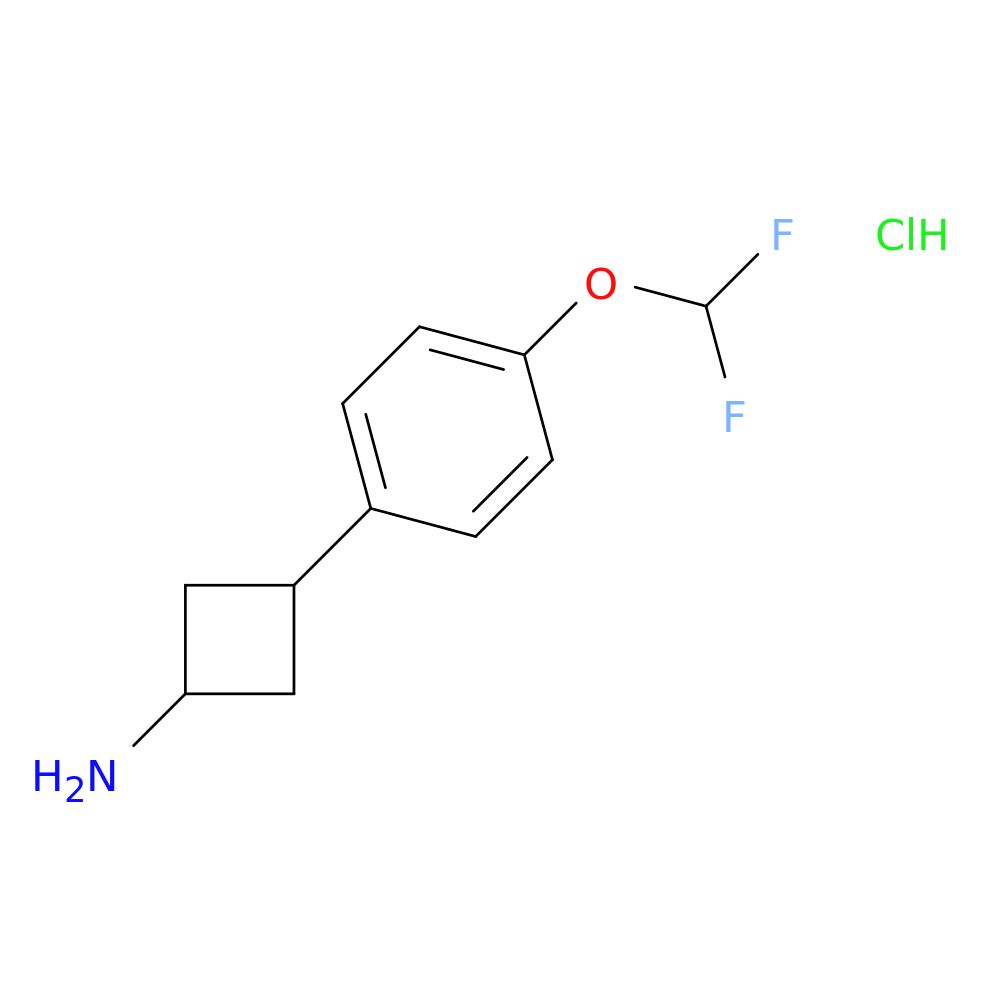 3-[4-(difluoromethoxy)phenyl]cyclobutan-1-amine hydrochloride