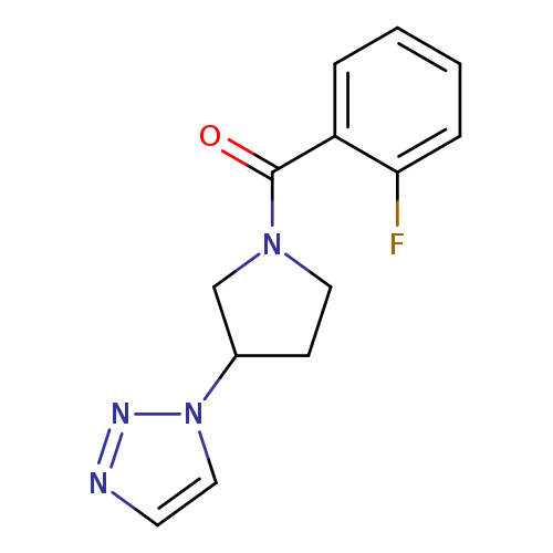 1-[1-(2-fluorobenzoyl)pyrrolidin-3-yl]-1H-1,2,3-triazole