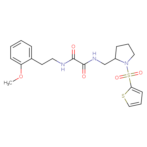 N'-[2-(2-methoxyphenyl)ethyl]-N-{[1-(thiophene-2-sulfonyl)pyrrolidin-2-yl]methyl}ethanediamide