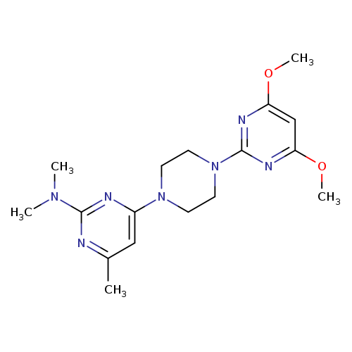 4-[4-(4,6-dimethoxypyrimidin-2-yl)piperazin-1-yl]-N,N,6-trimethylpyrimidin-2-amine