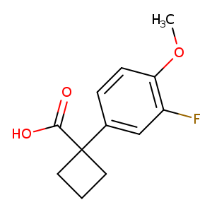 1-(3-fluoro-4-methoxyphenyl)cyclobutane-1-carboxylic acid