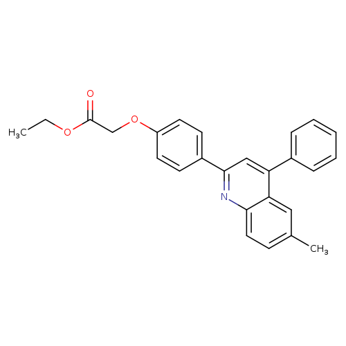 ethyl 2-[4-(6-methyl-4-phenylquinolin-2-yl)phenoxy]acetate