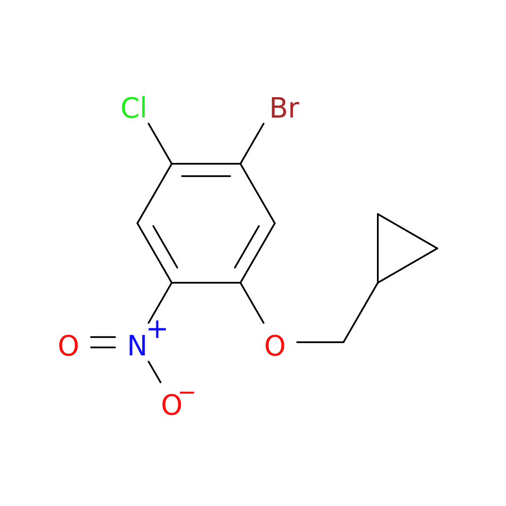 1-Bromo-2-chloro-5-(cyclopropylmethoxy)-4-nitrobenzene