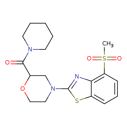 4-methanesulfonyl-2-[2-(piperidine-1-carbonyl)morpholin-4-yl]-1,3-benzothiazole