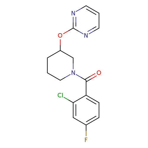 2-{[1-(2-chloro-4-fluorobenzoyl)piperidin-3-yl]oxy}pyrimidine