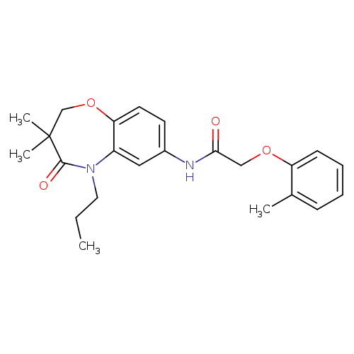 N-(3,3-dimethyl-4-oxo-5-propyl-2,3,4,5-tetrahydro-1,5-benzoxazepin-7-yl)-2-(2-methylphenoxy)acetamide
